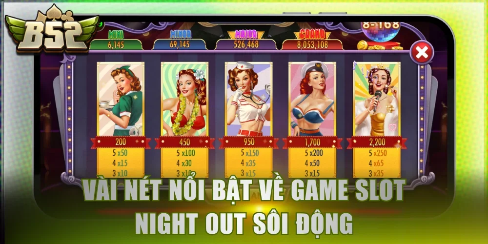 Vài nét nổi bật về game slot Night Out sôi động